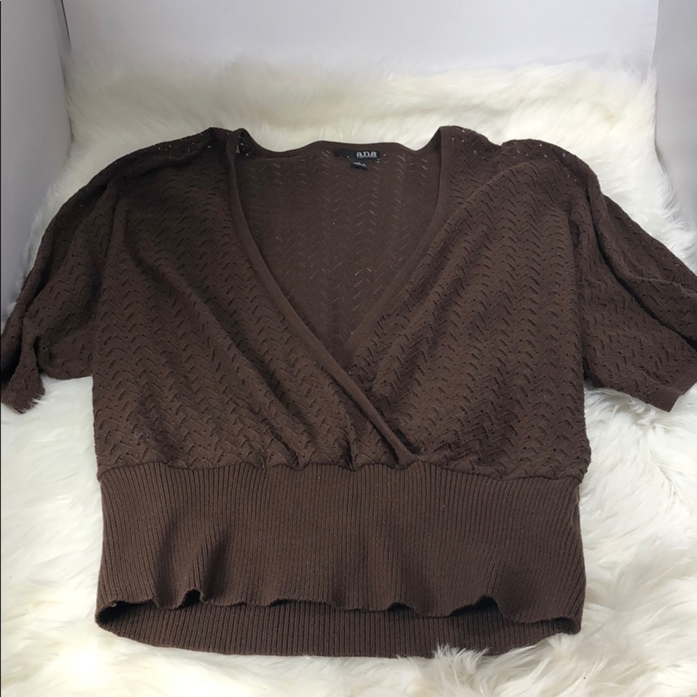 Brown Ana open sweater